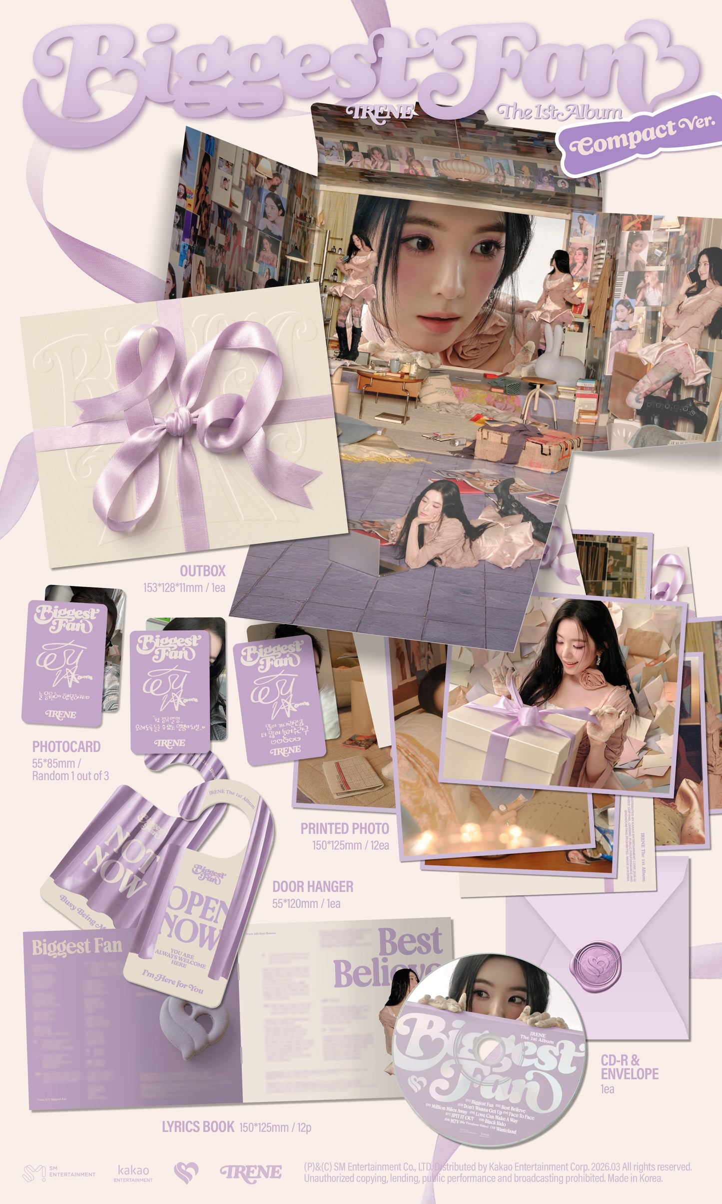 IRENE - [Biggest Fan] (Compact Ver.) + MAKESTAR POB