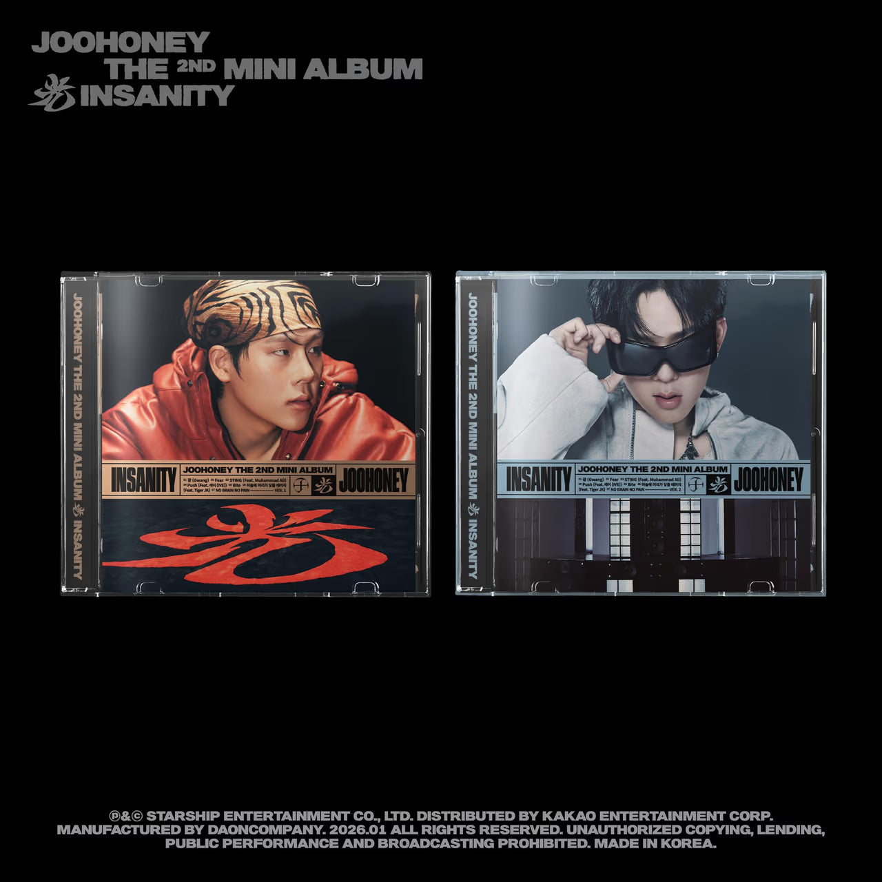 [NEW] JOOHONEY - 2nd Mini Album - 光 (INSANITY) (JEWEL VER.) (Limited Edition) (Random)