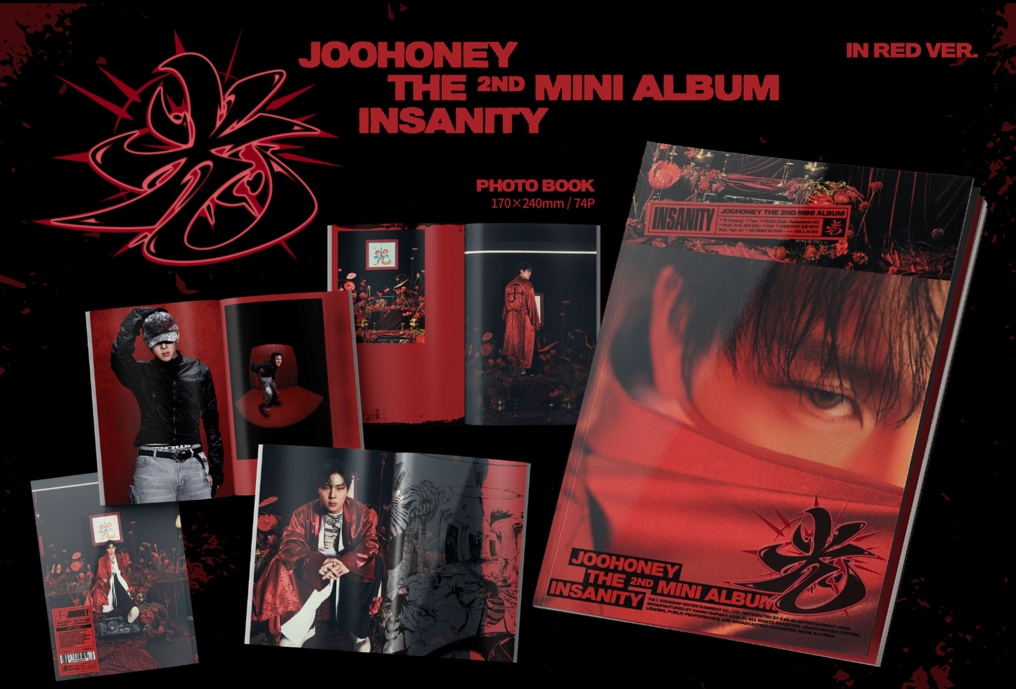 [NEW] JOOHONEY - THE 2ND MINI ALBUM 光 (INSANITY)