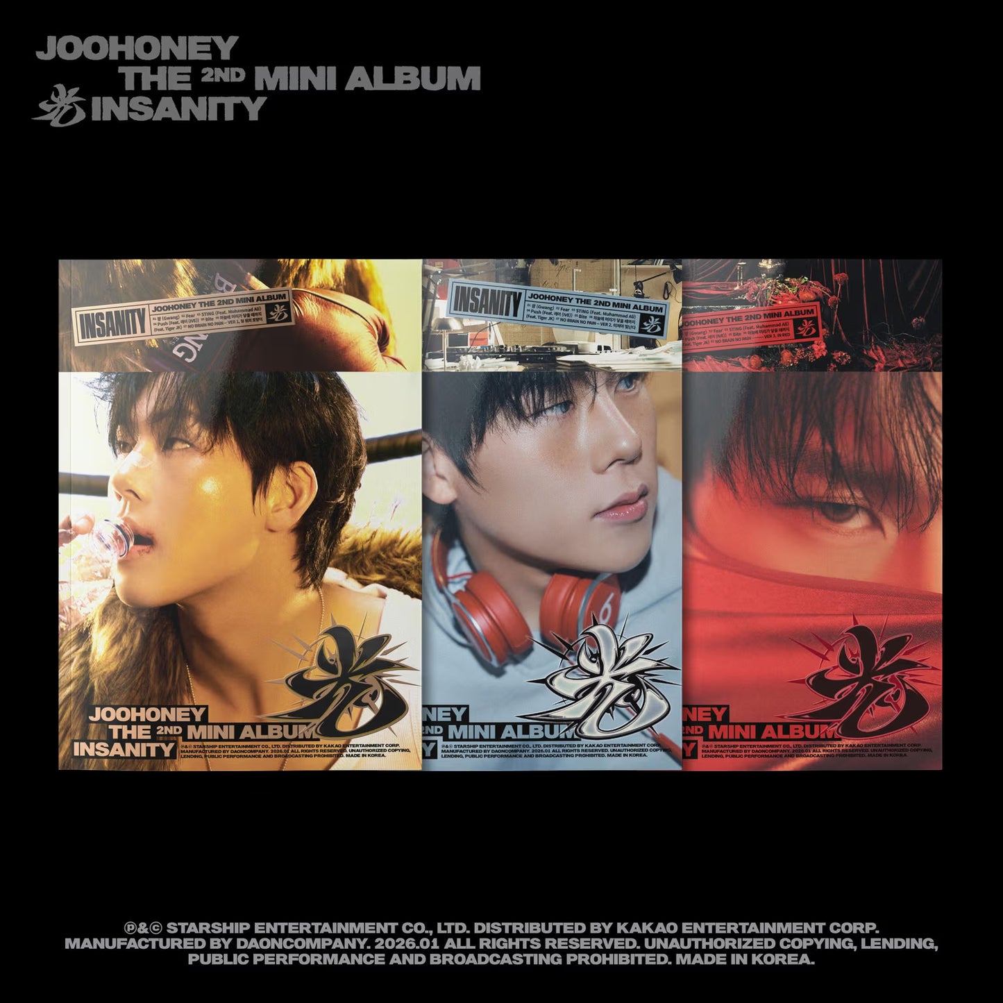 [NEW] JOOHONEY - THE 2ND MINI ALBUM 光 (INSANITY)