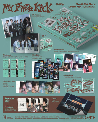 KickFlip - 4th mini album [MY FIRST KICK] My First Trip Ver. + MAKESTAR POB