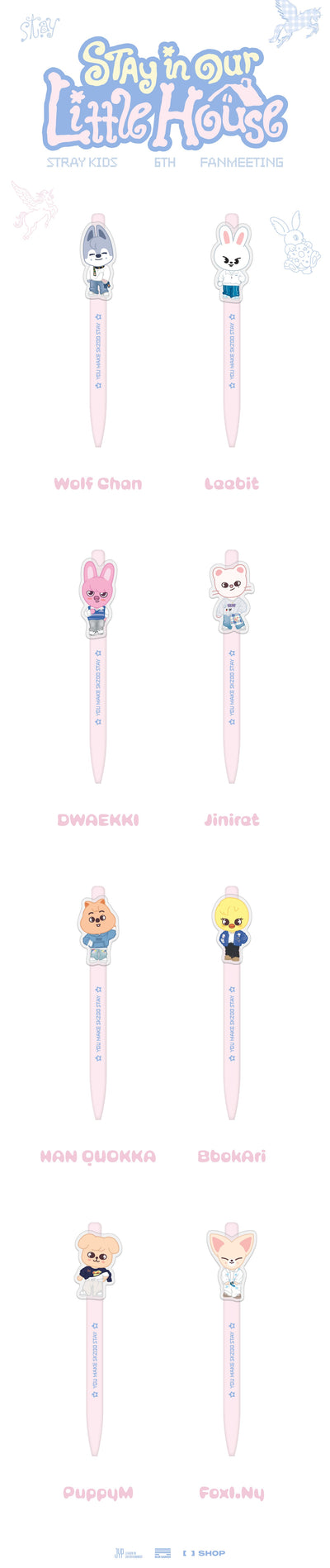 [PRE-ORDER] STRAY KIDS - [STAY in Our Little House] SKZOO GEL PEN