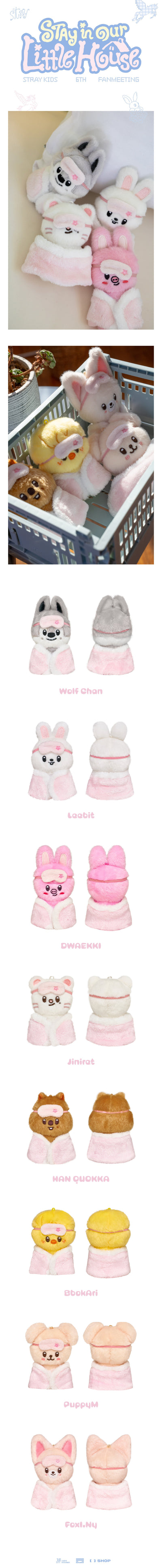 [PRE-ORDER] STRAY KIDS - [STAY in Our Little House] SKZOO PLUSH 10CM