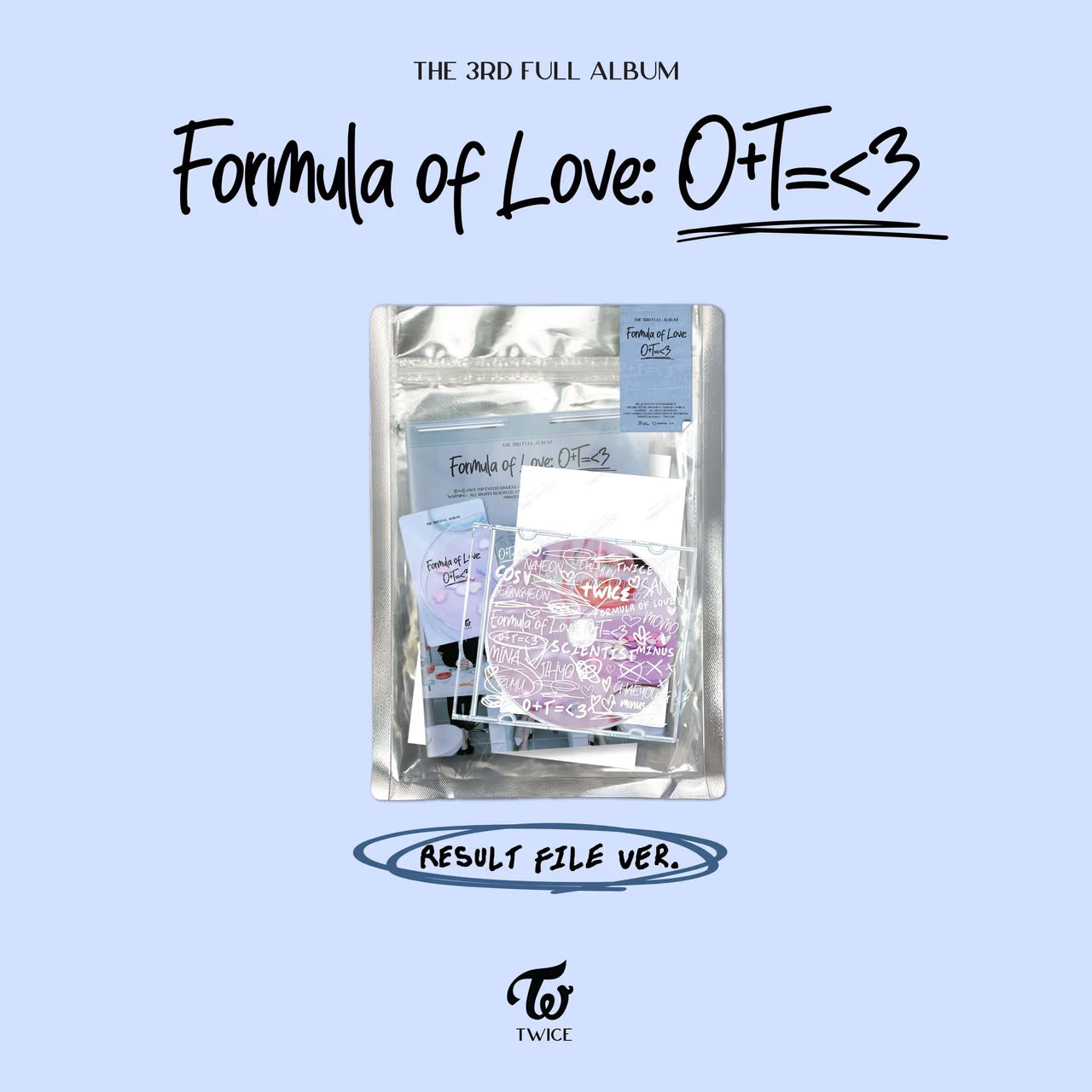 [PRE-ORDER] TWICE - 3rd Full Album [Formula of Love: O+T=<3] (Result file ver.)