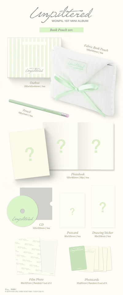 WONPIL Day6 - Unpiltered [Book Pouch ver.]